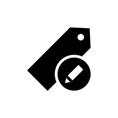 Price Tag icon. Commerce And Shopping.  Shopping Label sign. Edit icon