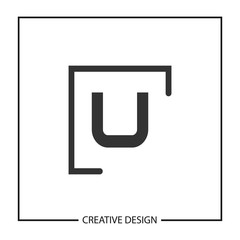 Initial Letter U Logo Template Vector Design