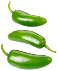 THREE GREEN CHILLIES CUT OUT