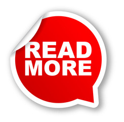 red vector banner read more