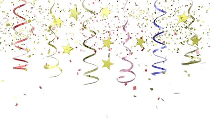 Colorful Confetti on Background