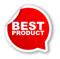 red vector banner best product