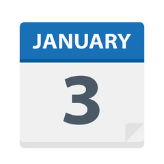 January 3 - Calendar Icon