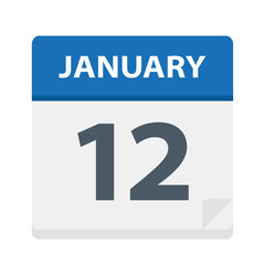 January 12 - Calendar Icon