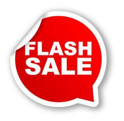 red vector banner flash sale