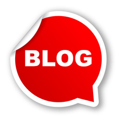 red vector banner blog