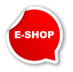 red vector banner eshop