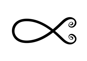 Fish symbol hand painted with ink brush