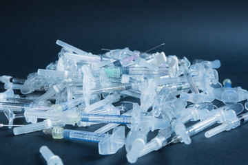 medicine cosmetology. syringes. injections. wrinkle shots.