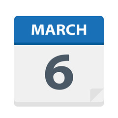 March 6 - Calendar Icon