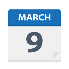 March 9 - Calendar Icon