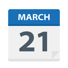 March 21 - Calendar Icon