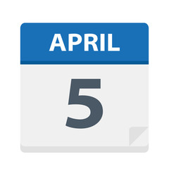 April 5 - Calendar Icon