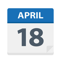 April 18 - Calendar Icon