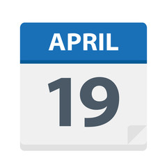 April 19 - Calendar Icon