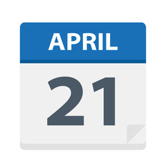 April 21 - Calendar Icon