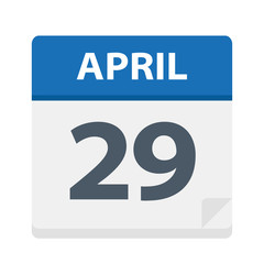 April 29 - Calendar Icon