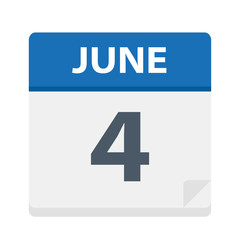 June 4 - Calendar Icon