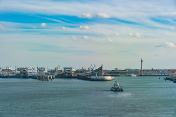 Exterior view of the famous Calais harbor