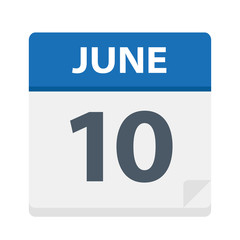 June 10 - Calendar Icon