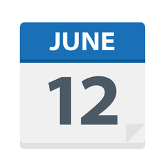 June 12 - Calendar Icon