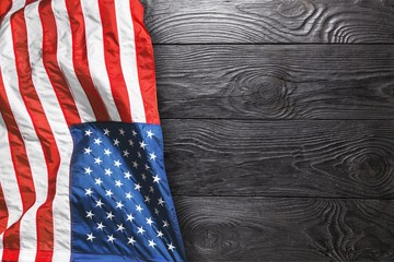 American flag background for edit your design.