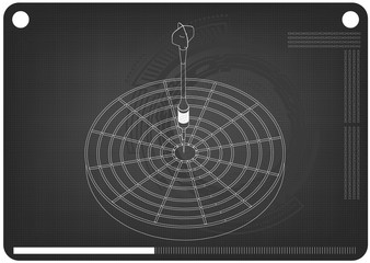 3d model of darts on a black