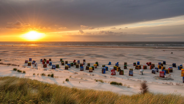Sonnenuntergang auf Juist