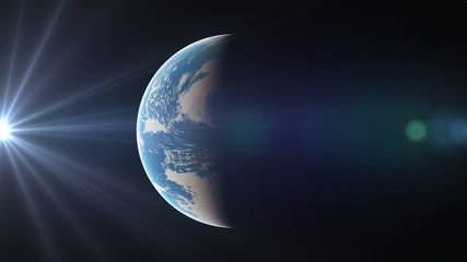 sunrise from planet orbit © aleksandar nakovski