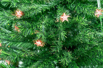 Christmas decorations, wreaths and balls, new year holiday