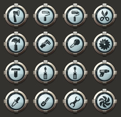 Work tools icons set