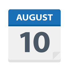 August 10 - Calendar Icon
