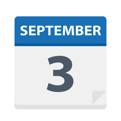 September 3 - Calendar Icon