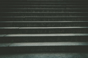 Abstract image of dark stairs in the light