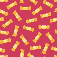 Comic style hard candy seamless pattern composition.