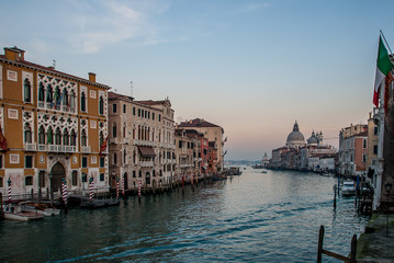 The grand canal of the city of Venice