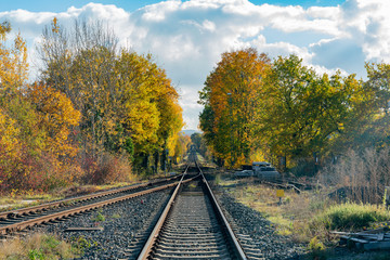 Beautiful fall color around country side of Iserlohn