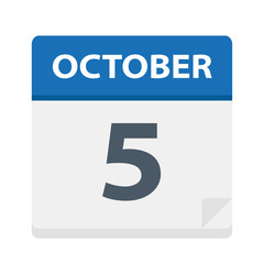 October 5 - Calendar Icon