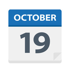 October 19 - Calendar Icon