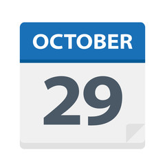 October 29 - Calendar Icon