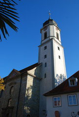 Fototapeta na wymiar Minster of Our Lady, Lindau, Lake Constance, Bavaria, Germany