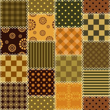 patchwork background with different patterns
