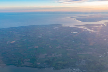 Aerial view of the beautiful Colchester area