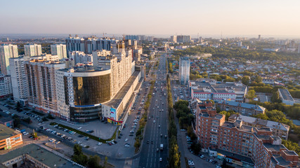 Fototapeta na wymiar Modern city aerial
