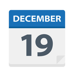 December 19 - Calendar Icon