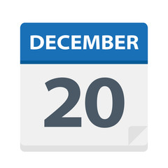 December 20 - Calendar Icon