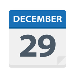 December 29 - Calendar Icon