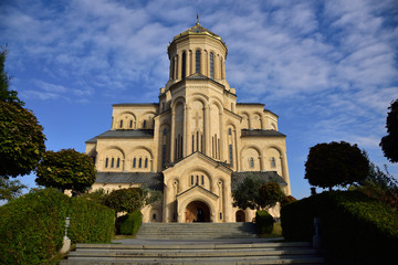 Fototapeta na wymiar The Holy Trinity Cathedral of Tbilisi, Georgia