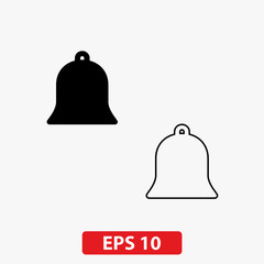 Bell icon. Vector
