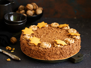 Chocolate cake.